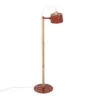 DIZY Design Lampadaires Luminaire à Poser Chêne Et Métal Terracotta