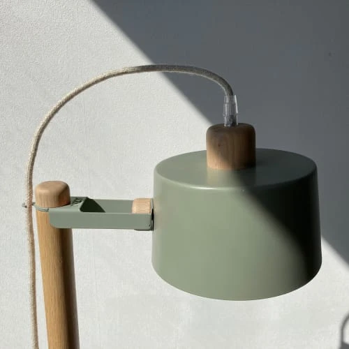 DIZY Design Lampadaires Luminaire à Poser Chêne Et Métal Terracotta 6 DIZY Design Lampadaires Luminaire à Poser Chêne Et Métal Terracotta – Image 4