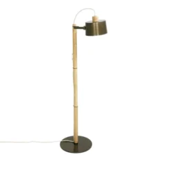 DIZY Design Lampadaires Luminaire à Poser Chêne Et Métal Vernis BRUT