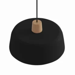 Potiron Paris Suspensions Luminaire Suspension En Métal Noir Et Bois -Luminaires Soldes 202 luminaire suspension en metal noir et bois 2