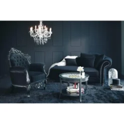 Maisons Du Monde Lustres Lustre à Pampilles En Métal Blanc D75 -Luminaires Soldes 202 lustre a pampilles en metal blanc d75 1000 10 10 117803 15