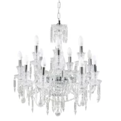 Maisons Du Monde Lustres Lustre à Pampilles En Métal Chromé