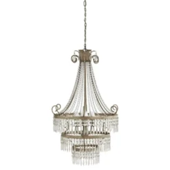 Maisons Du Monde Lustres Lustre à Pampilles En Métal Gris