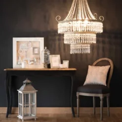 Maisons Du Monde Lustres Lustre à Pampilles En Métal Gris 13 Maisons Du Monde Lustres Lustre à Pampilles En Métal Gris -Luminaires Soldes 202 lustre a pampilles en metal gris 1000 11 8 154660 12