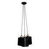 Tosel Lustres Lustre Acier Noir -Luminaires Soldes 202 lustre acier noir