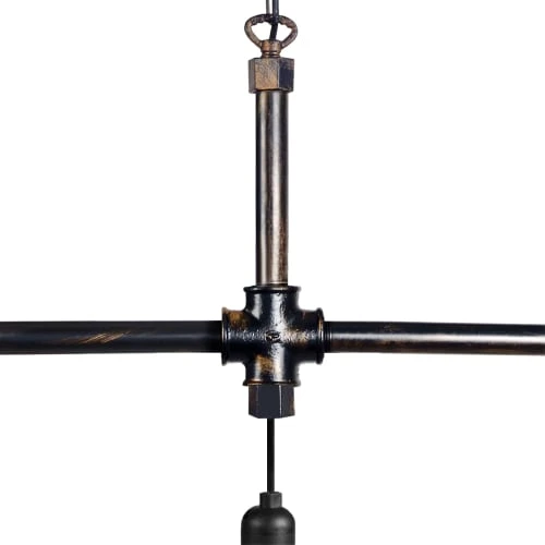 Tosel Lustres Lustre Acier Noir 6 Tosel Lustres Lustre Acier Noir – Image 4