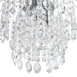 Beliani Lustres Lustre Argenté -Luminaires Soldes 202 lustre argente 3