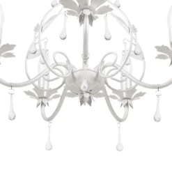 Beliani Lustres Lustre Blanc -Luminaires Soldes 202 lustre blanc 2