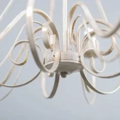 QAZQA Lustres Lustre En Acier Blanc 12 QAZQA Lustres Lustre En Acier Blanc -Luminaires Soldes 202 lustre en acier blanc 4