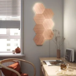 Nanoleaf Lampes à Poser Objet Lumineux En Bois -Luminaires Soldes 202 objet lumineux en bois 4