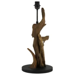 Light & Living Lampes à Poser Pied De Lampe En Bois -Luminaires Soldes 202 pied de lampe en bois 2