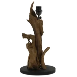 Light & Living Lampes à Poser Pied De Lampe En Bois -Luminaires Soldes 202 pied de lampe en bois 3