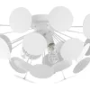 Beliani Suspensions Plafonnier Design Blanc -Luminaires Soldes 202 plafonnier design blanc