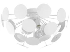 Beliani Suspensions Plafonnier Design Blanc