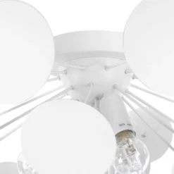 Beliani Suspensions Plafonnier Design Blanc -Luminaires Soldes 202 plafonnier design blanc 3