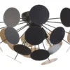 Beliani Suspensions Plafonnier Design Noir Et Doré 1 Beliani Suspensions Plafonnier Design Noir Et Doré -Luminaires Soldes 202 plafonnier design noir et dore
