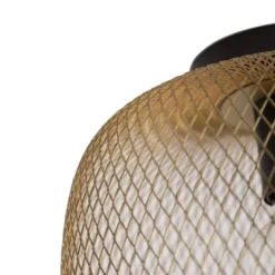 QAZQA Suspensions Plafonnier En Acier Doré/laiton -Luminaires Soldes 202 plafonnier en acier dore laiton 20