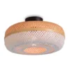 Good & Mojo Suspensions Plafonnier En Bambou Blanc D40 -Luminaires Soldes 202 plafonnier en bambou blanc d40