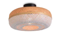 Good & Mojo Suspensions Plafonnier En Bambou Blanc D40 -Luminaires Soldes 202 plafonnier en bambou blanc d40 4