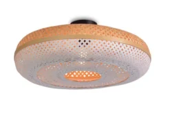 Good & Mojo Suspensions Plafonnier En Bambou Blanc D60 -Luminaires Soldes 202 plafonnier en bambou blanc d60 4