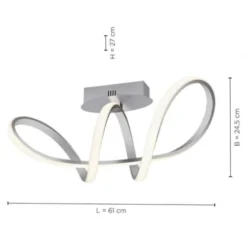 Keria Suspensions Plafonnier En Métal Gris -Luminaires Soldes 202 plafonnier en metal gris 2