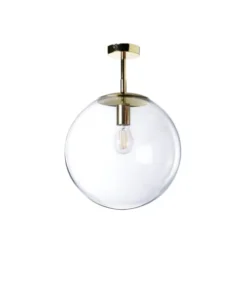 Lussiol Lighting Suspensions Plafonnier En Métal Transparent D. 34 Cm