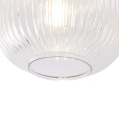 QAZQA Suspensions Plafonnier En Verre Doré/laiton -Luminaires Soldes 202 plafonnier en verre dore laiton 10
