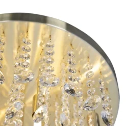 QAZQA Suspensions Plafonnier En Verre Doré/laiton -Luminaires Soldes 202 plafonnier en verre dore laiton 22