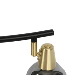 QAZQA Suspensions Plafonnier En Verre Doré/laiton -Luminaires Soldes 202 plafonnier en verre dore laiton 34