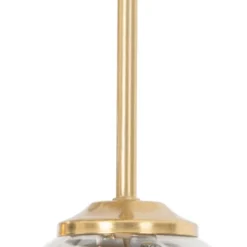 QAZQA Suspensions Plafonnier En Verre Doré/laiton -Luminaires Soldes 202 plafonnier en verre dore laiton 5