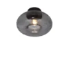 It's About Romi Suspensions Plafonnier En Verre Noir, H. 18cm -Luminaires Soldes 202 plafonnier en verre noir h 18cm