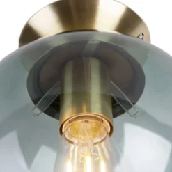 QAZQA Suspensions Plafonnier En Verre Vert -Luminaires Soldes 202 plafonnier en verre vert 8