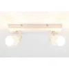 Drawer Suspensions SANDY - Plafonnier Métal Double - Couleur - Blanc Mat -Luminaires Soldes 202 sandy plafonnier metal double couleur blanc mat