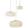 Meubles & Design Suspensions Set De 3 Abat Jour En Rotin Blanc -Luminaires Soldes 202 set de 3 abat jour en rotin blanc