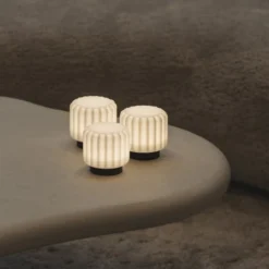 Atelier Pierre Lampes à Poser Set De 3 Lampes Dentelles 9cm Pvc Noir -Luminaires Soldes 202 set de 3 lampes dentelles 9cm pvc noir 2