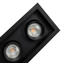 QAZQA Appliques Murales Et Spots Spot à Encastrer En Aluminium Noir -Luminaires Soldes 202 spot a encastrer en aluminium noir 2