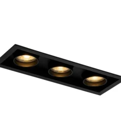 QAZQA Appliques Murales Et Spots Spot à Encastrer En Aluminium Noir -Luminaires Soldes 202 spot a encastrer en aluminium noir 5