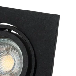 QAZQA Appliques Murales Et Spots Spot à Encastrer En Aluminium Noir -Luminaires Soldes 202 spot a encastrer en aluminium noir 9