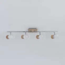 Keria Appliques Murales Et Spots Spot De Plafond (réglette/plafonnier) En Bois -Luminaires Soldes 202 spot de plafond reglette plafonnier en bois 2