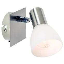 Wofi Appliques Murales Et Spots Spot Mural 1 Lumières En Métal Argente