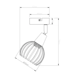 Keria Appliques Murales Et Spots Spot Mural 1 Lumières En Métal Noir -Luminaires Soldes 202 spot mural 1 lumieres en metal noir 3