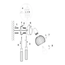 Keria Appliques Murales Et Spots Spot Mural 1 Lumières En Métal Noir -Luminaires Soldes 202 spot mural 1 lumieres en metal noir 4