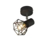 QAZQA Appliques Murales Et Spots Spot Murale En Acier Noir -Luminaires Soldes 202 spot murale en acier noir