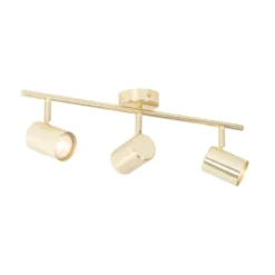 QAZQA Appliques Murales Et Spots Spot Plafond En Acier Doré/laiton -Luminaires Soldes 202 spot plafond en acier dore laiton 2