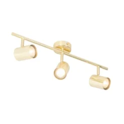 QAZQA Appliques Murales Et Spots Spot Plafond En Acier Doré/laiton