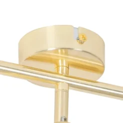 QAZQA Appliques Murales Et Spots Spot Plafond En Acier Doré/laiton -Luminaires Soldes 202 spot plafond en acier dore laiton 4