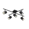 QAZQA Appliques Murales Et Spots Spot Plafond En Acier Noir -Luminaires Soldes 202 spot plafond en acier noir 29