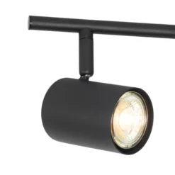 QAZQA Appliques Murales Et Spots Spot Plafond En Acier Noir -Luminaires Soldes 202 spot plafond en acier noir 33