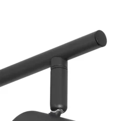 QAZQA Appliques Murales Et Spots Spot Plafond En Acier Noir -Luminaires Soldes 202 spot plafond en acier noir 34