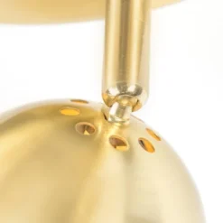 QAZQA Appliques Murales Et Spots Spot Plafond En Métal Doré/laiton -Luminaires Soldes 202 spot plafond en metal dore laiton 3